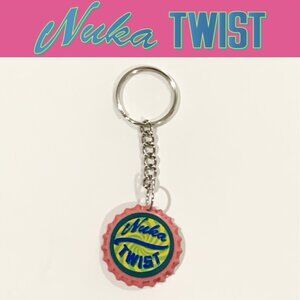 Fallout 4 Nuka Twist Cap Keychain - 3.5inch Gaming Keychain